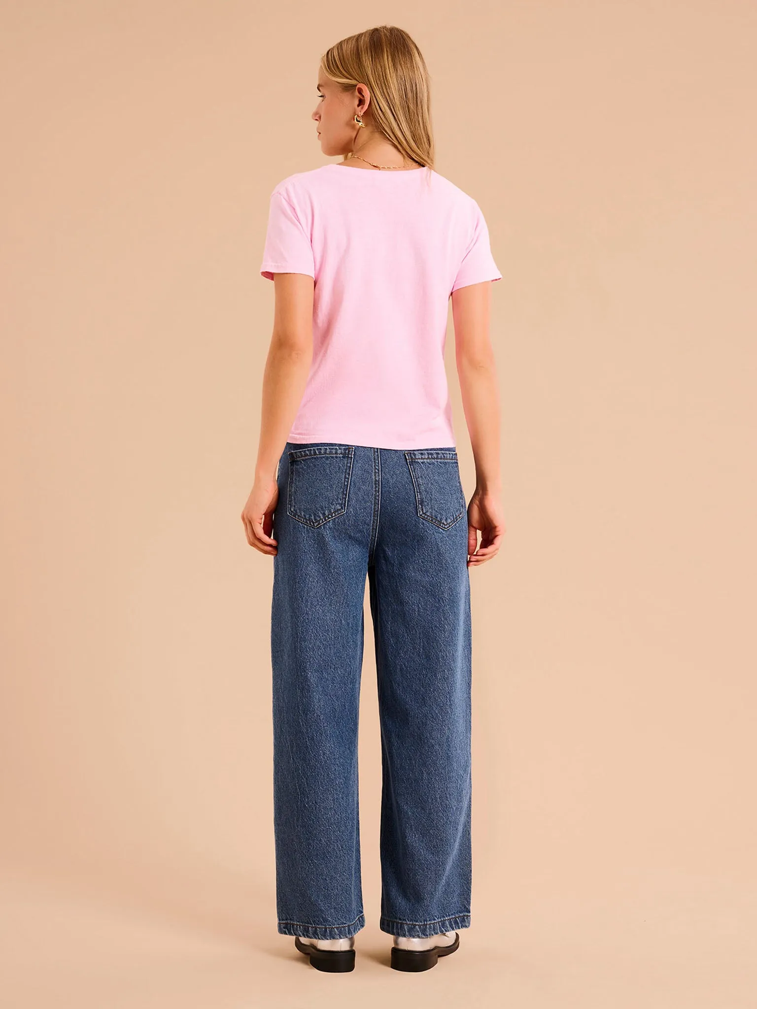 Orielle Cropped Jean in Mid Wash sold by Omnes product image thumbnail 3