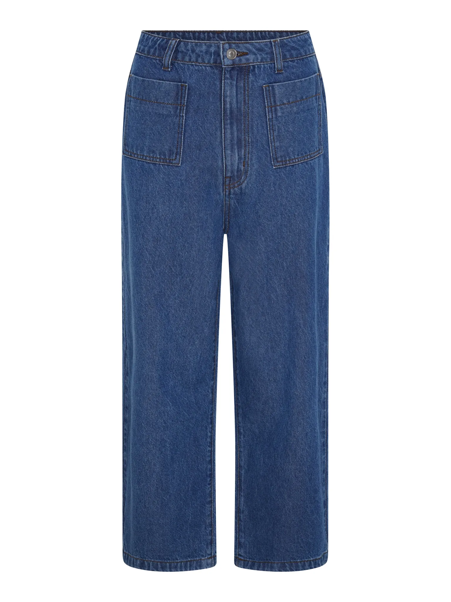 Orielle Cropped Jean in Mid Wash sold by Omnes product image thumbnail 5