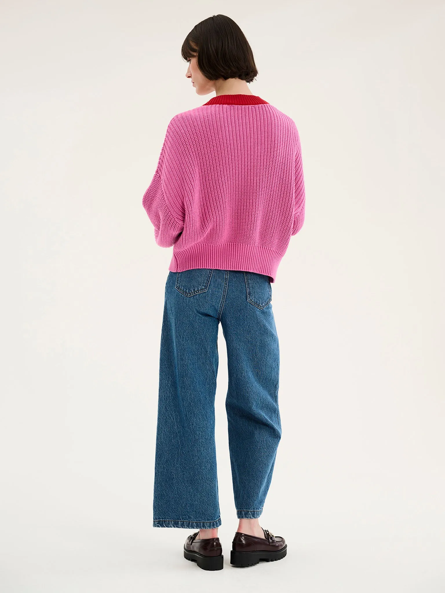 Hopper Cardigan in Pink and Red sold by Omnes product image thumbnail 5