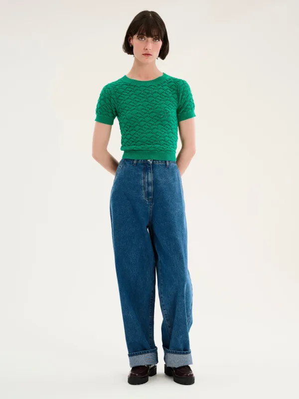 Lexi Honeycomb Stitch Top sold by Omnes