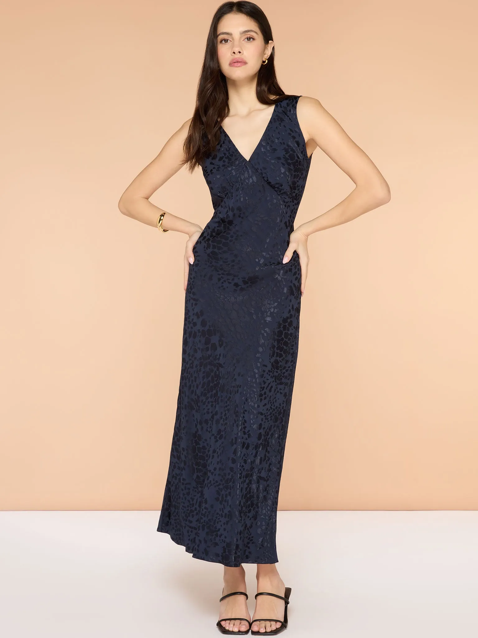 Iris Maxi Dress in Navy sold by Omnes