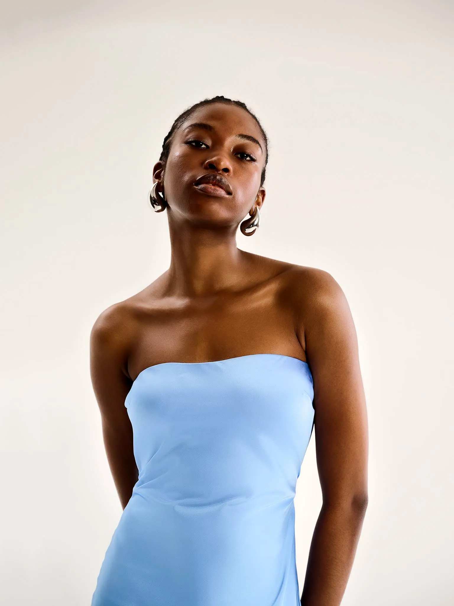Amdra Maxi Dress in Light Blue sold by Omnes product image thumbnail 4