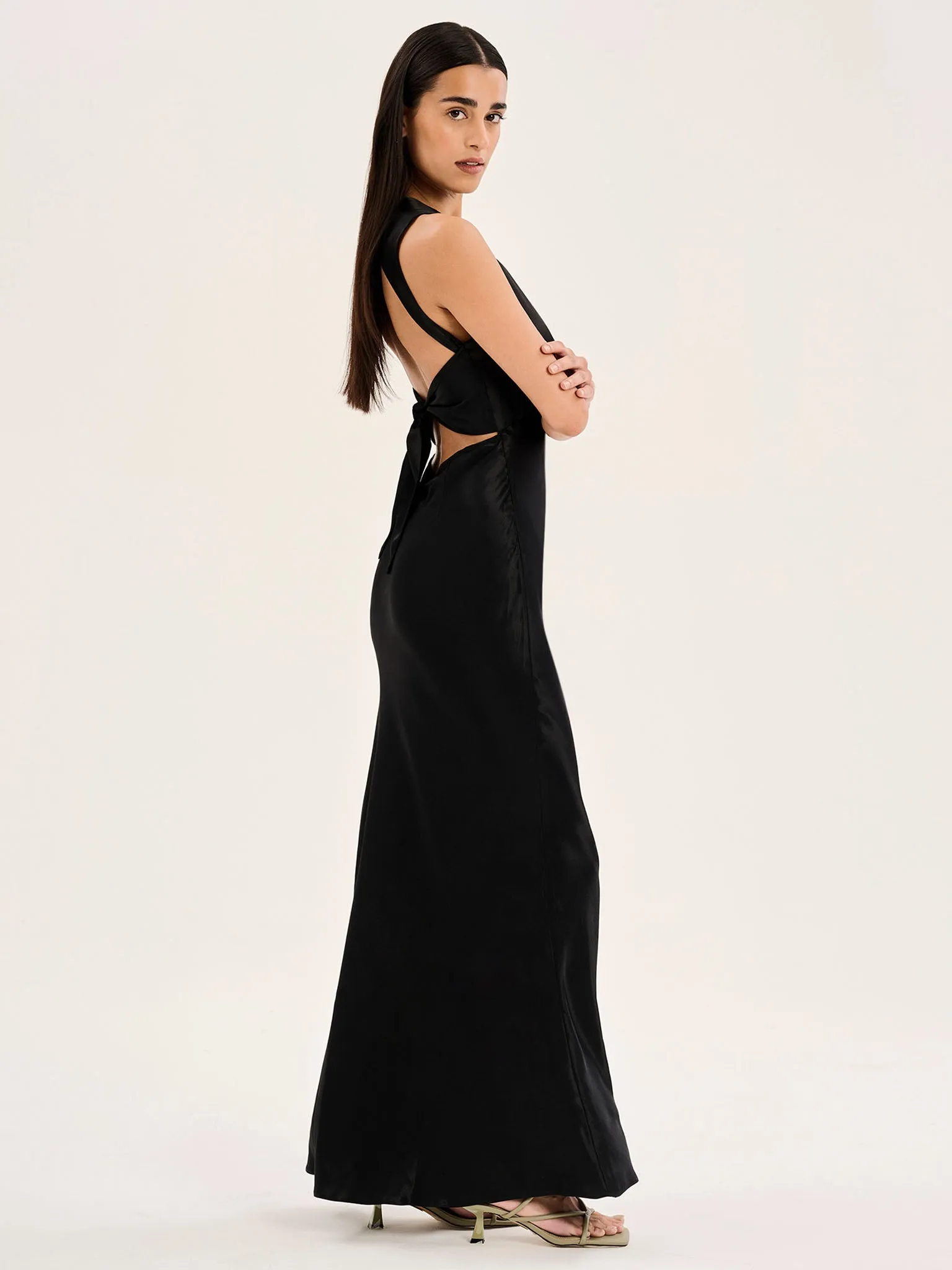 Nova Tie Dress in Black sold by Omnes product image thumbnail 2
