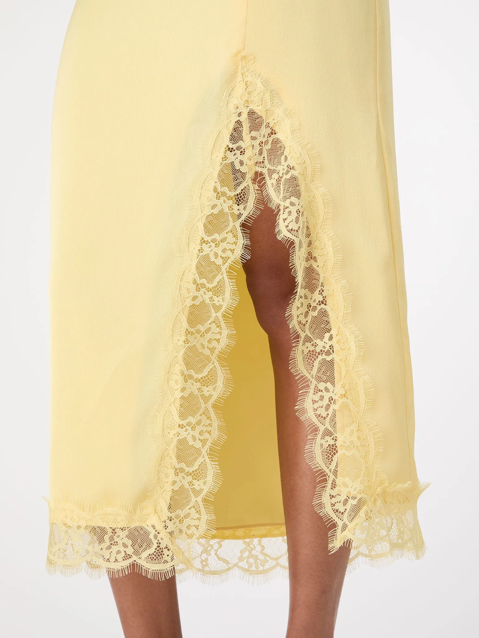 Avari Lace Trim Skirt in Yellow sold by Omnes product image thumbnail 5