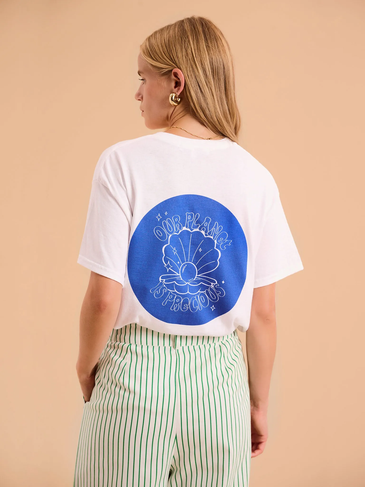 Shell Print Boyfriend T-Shirt sold by Omnes product image thumbnail 4