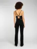 Thallo Flare Trousers in Black sold by Omnes