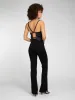 Thallo Flare Trousers in Black sold by Omnes