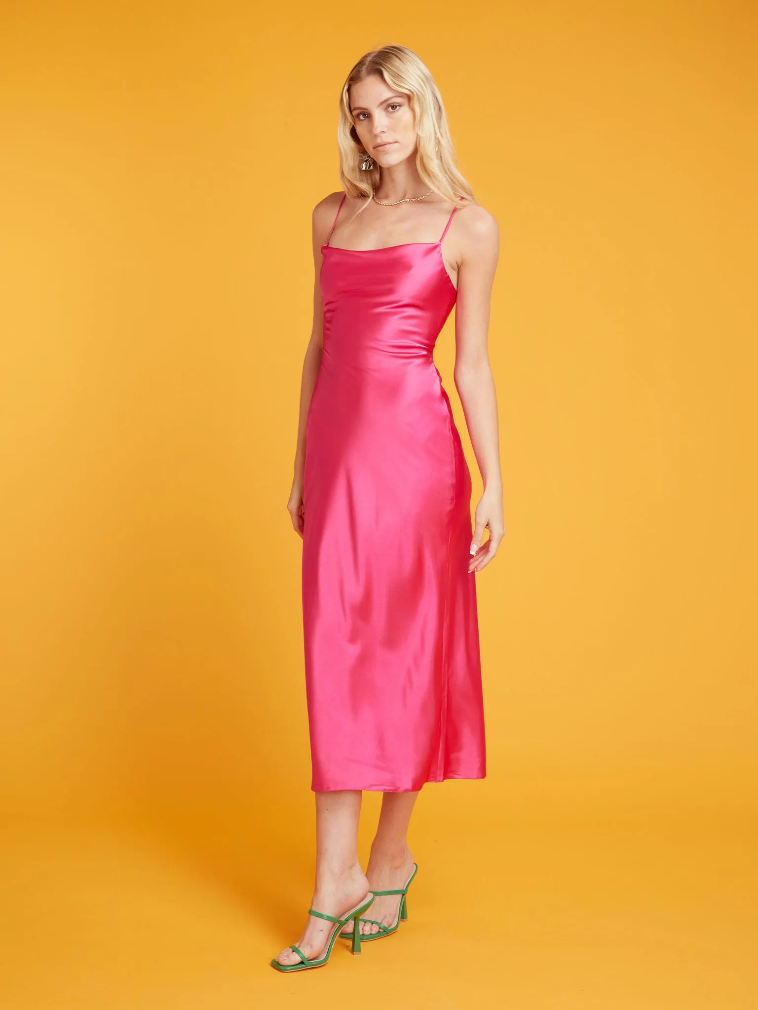 Riviera Midi Dress in Pink sold by Omnes product image thumbnail 2
