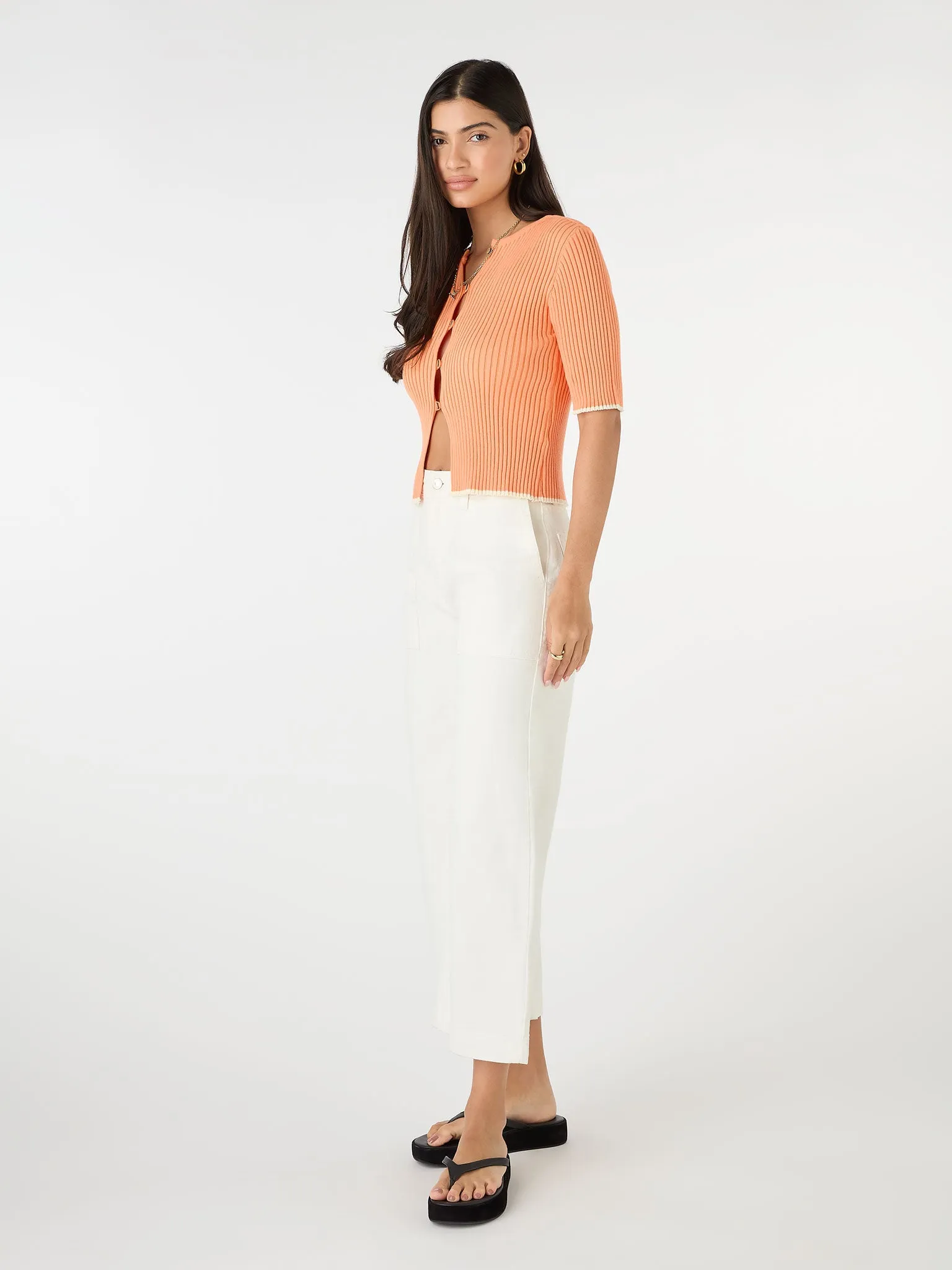 Ramona Cardigan in Coral sold by Omnes product image thumbnail 2