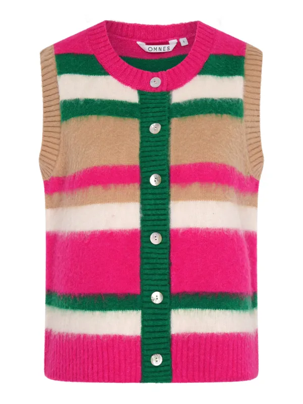 Matilda Multi Stripe Vest sold by Omnes