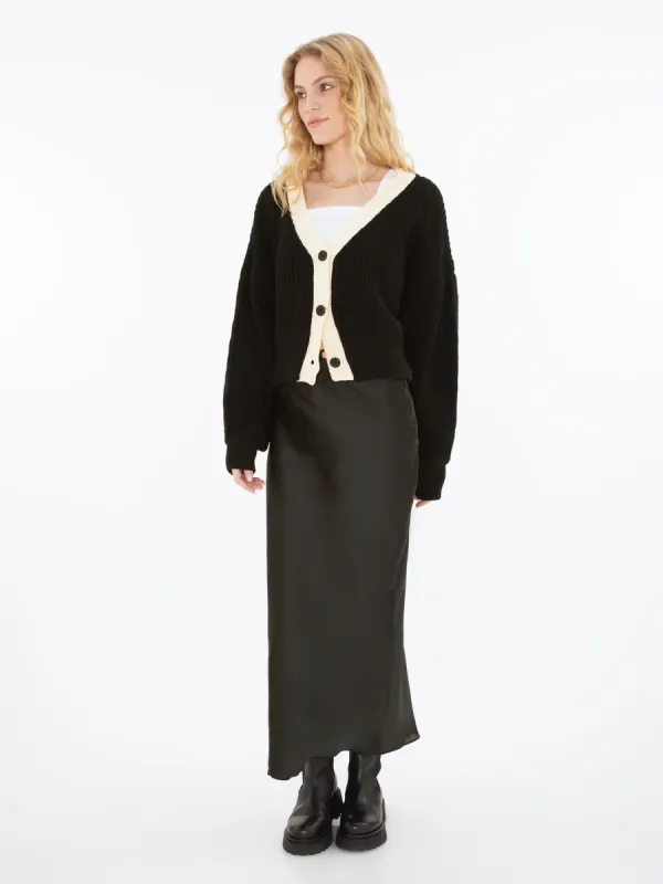 Riviera Tie Skirt in Black sold by Omnes