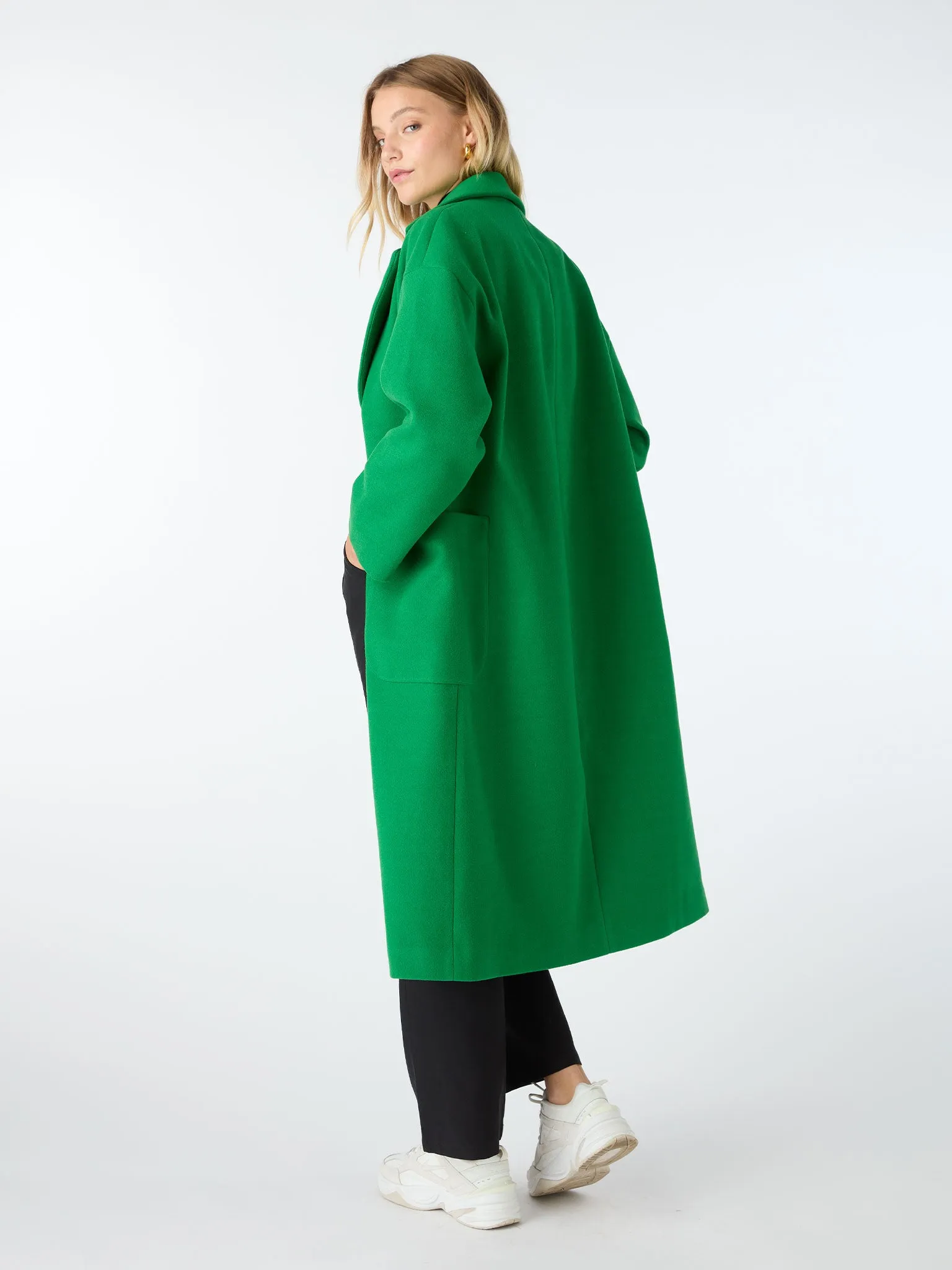 Leighton Coat in Green sold by Omnes product image thumbnail 3