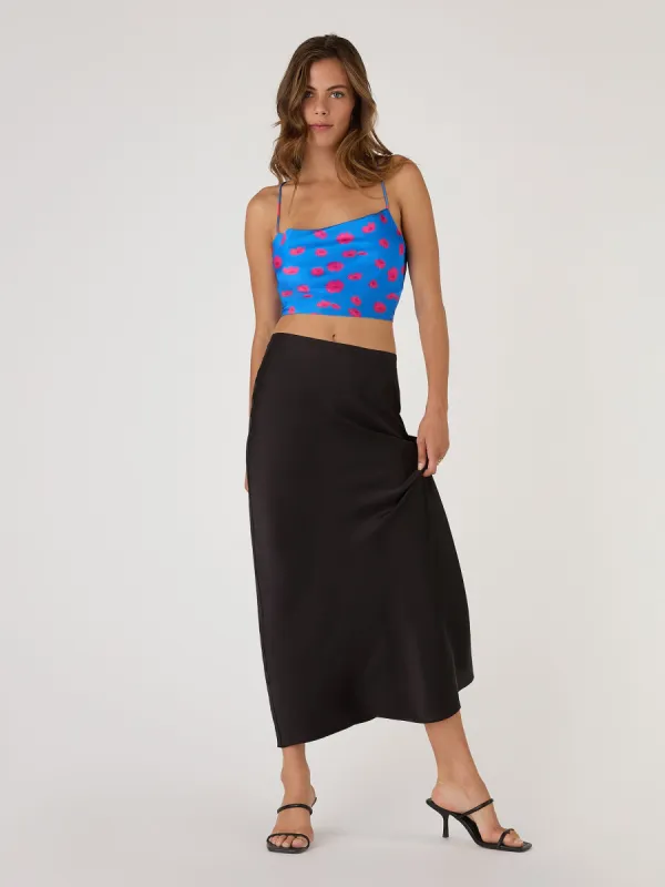 Raya Cami Top in Blue Floral Print sold by Omnes