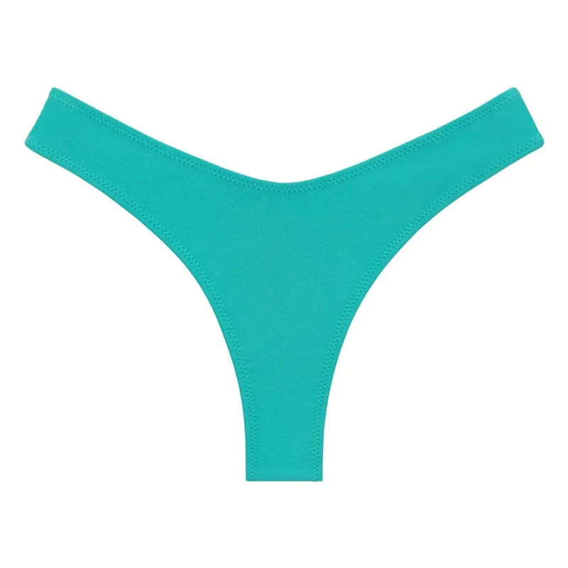 Teal Lulu (Zig-Zag Stitch) Bikini Bottom sold by Larroude