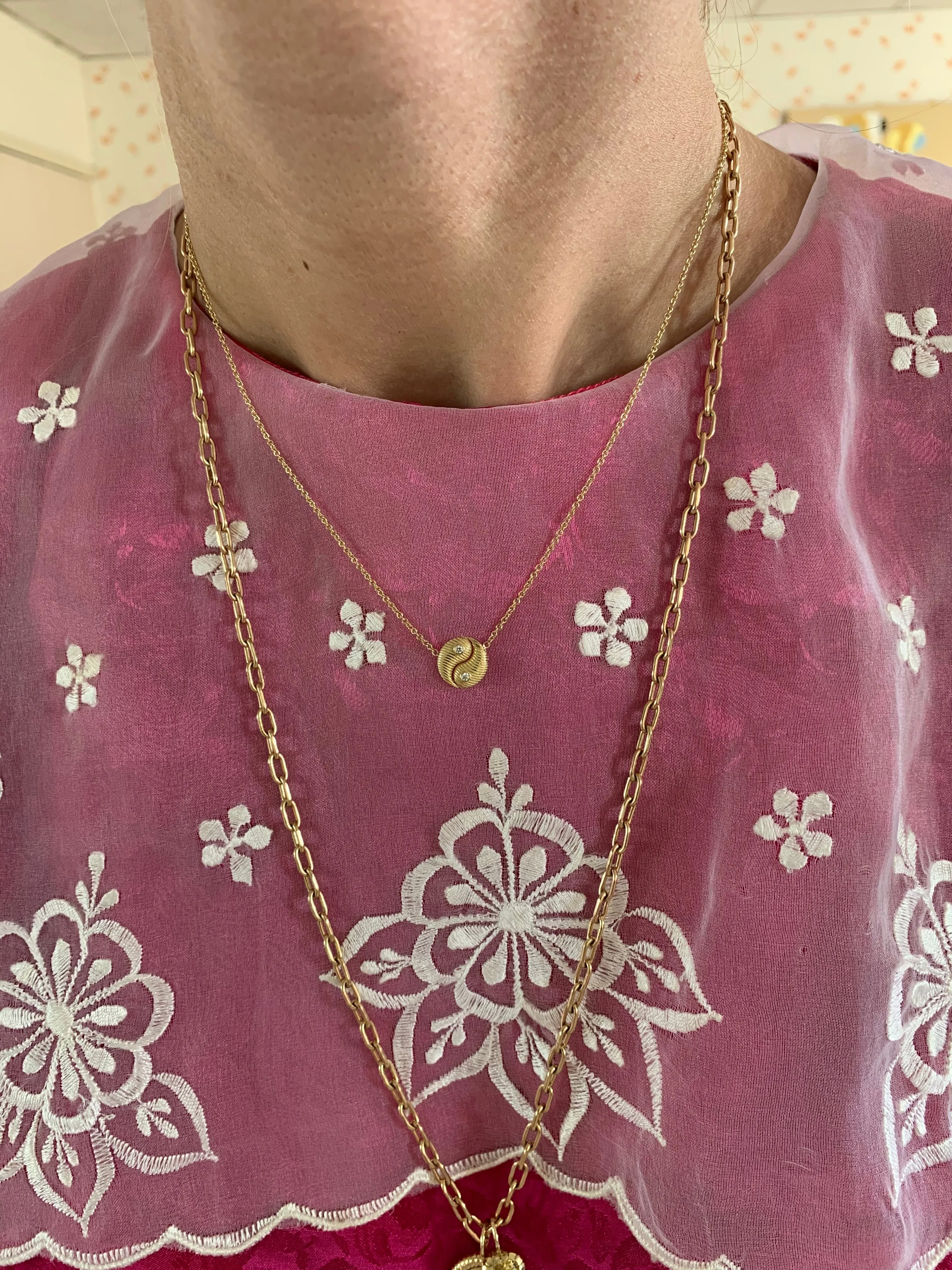 Mini All Gold Yin Yang Pendant sold by Larroude product image thumbnail 2