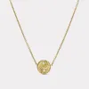 Mini All Gold Yin Yang Pendant sold by Larroude