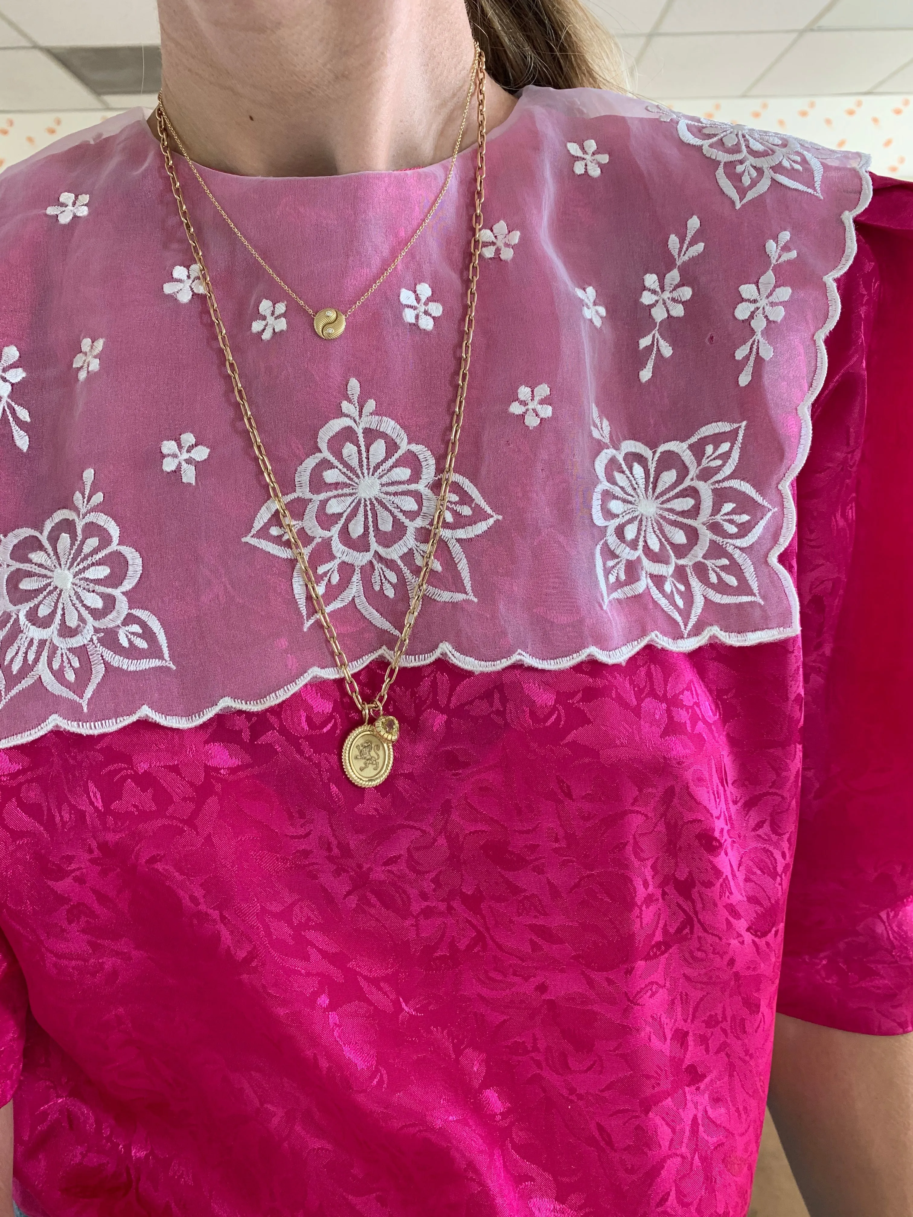 Mini All Gold Yin Yang Pendant sold by Larroude product image thumbnail 3