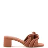 Brigitte Ruffle Mule In Caramel Raffia sold by Larroude