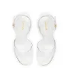 Yves Wedge In White Patent Leather and Vinyl sold by Larroude