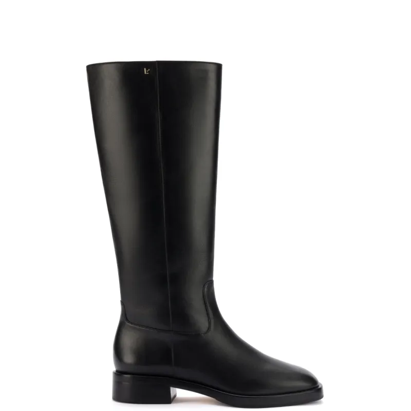 Anne Boot In Black Leather sold by Larroude