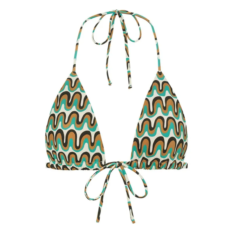 Groovy Emma Triangle Bikini Top sold by Larroude