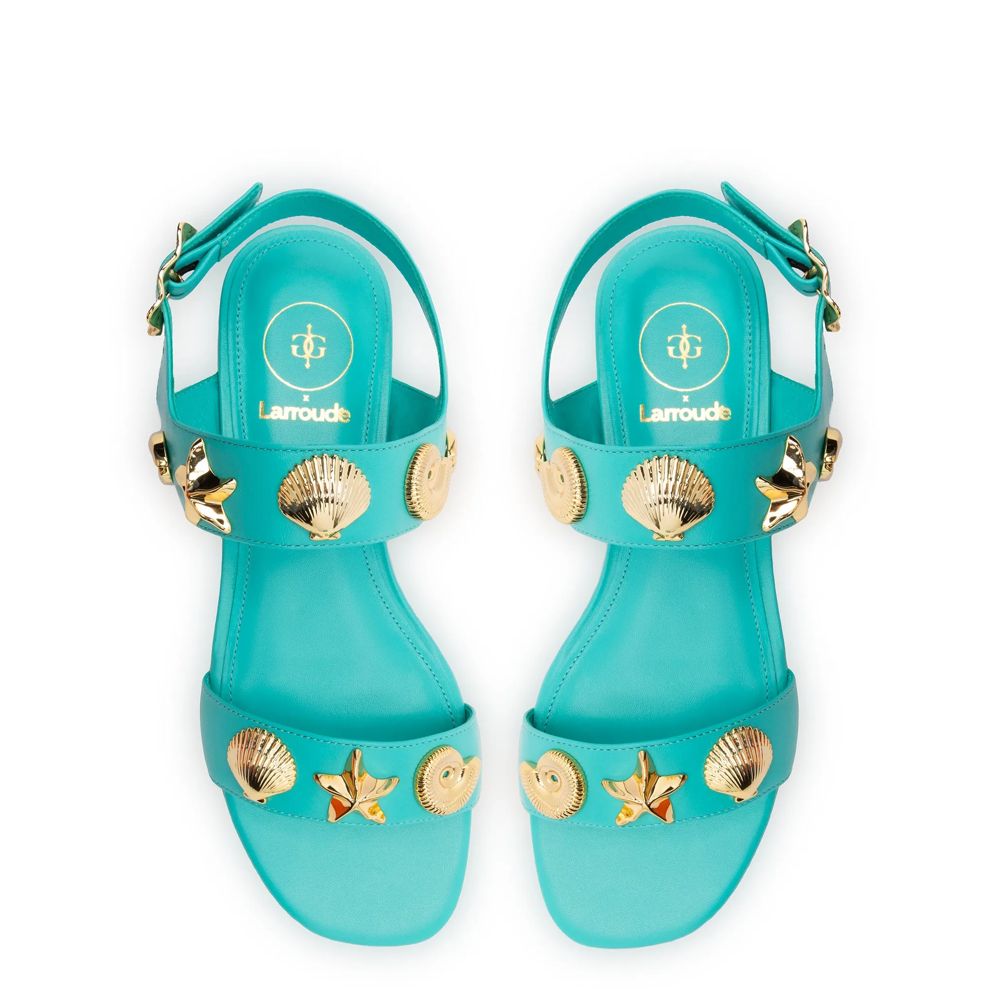 Madison Flat In Caribbean Leather sold by Larroude product image thumbnail 3