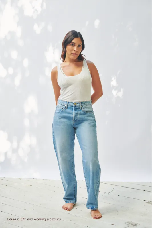 The Claire Jean - Sky sold by Larroude