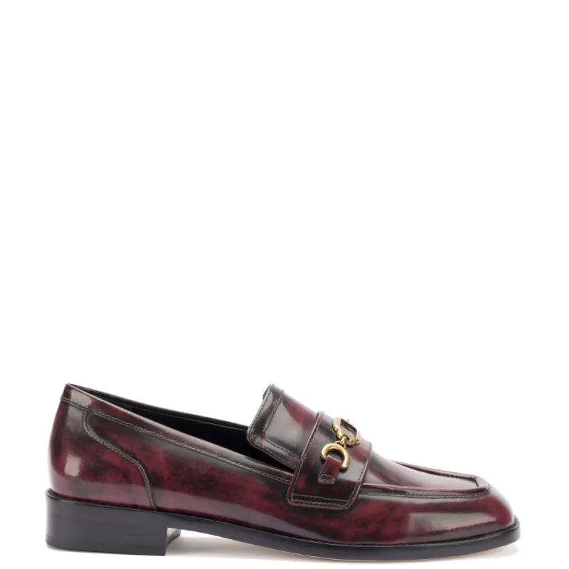 Patricia Loafer In Brushoff Wine Leather sold by Larroude