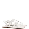 Hana Flat In White Patent Leather sold by Larroude