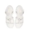 Hana Flat In White Patent Leather sold by Larroude
