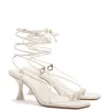 Portofino Sandal In White Leather sold by Larroude