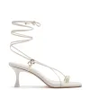Portofino Sandal In White Leather sold by Larroude