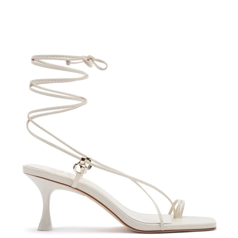Portofino Sandal In White Leather sold by Larroude
