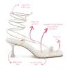 Portofino Sandal In White Leather sold by Larroude