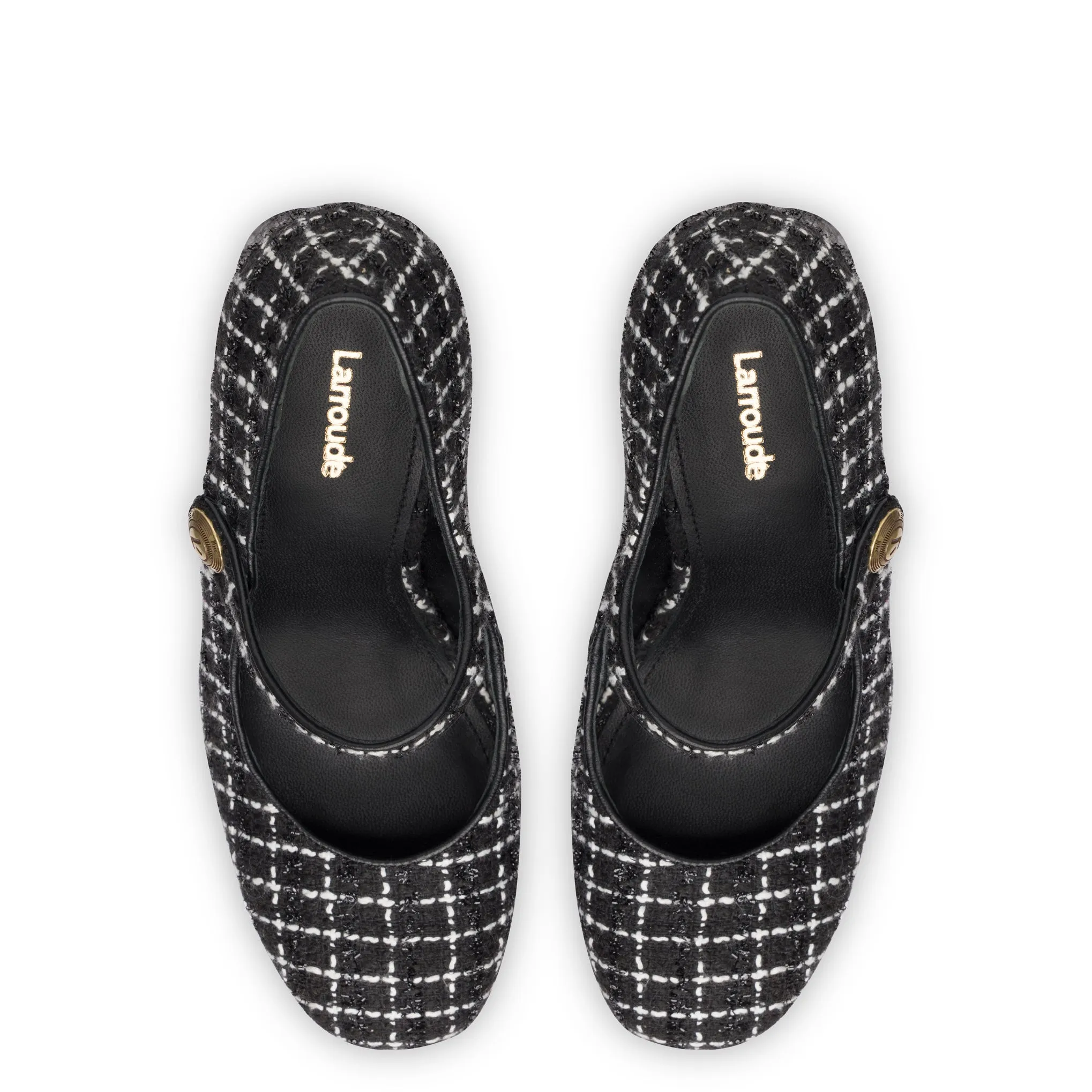 Emma Pump In Black Tweed sold by Larroude product image thumbnail 3
