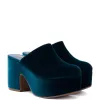 Miso Platform Clog In Deepsea Velvet sold by Larroude