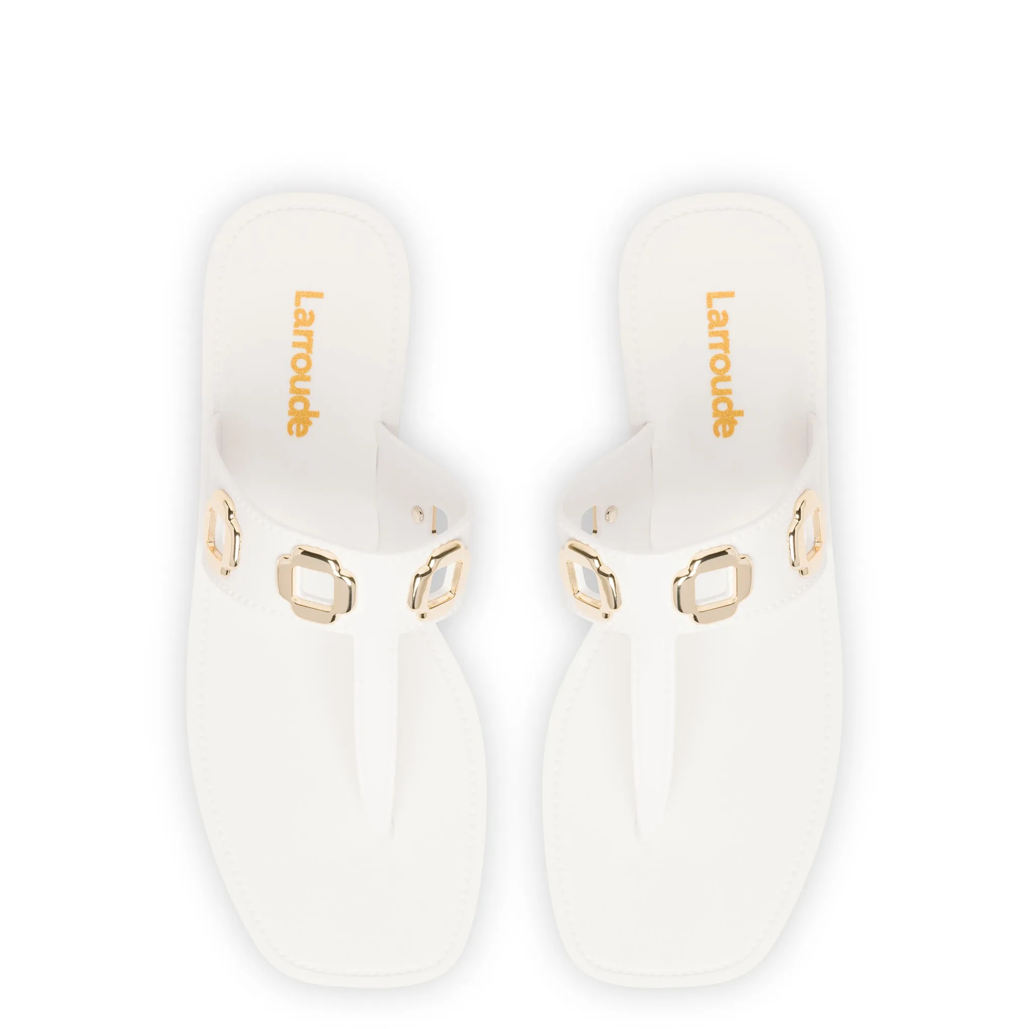 Milan S In White PVC sold by Larroude product image thumbnail 3