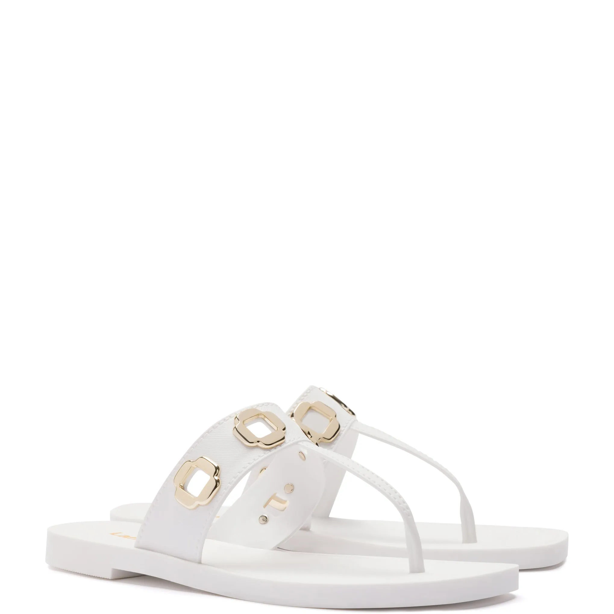 Milan S In White PVC sold by Larroude product image thumbnail 2