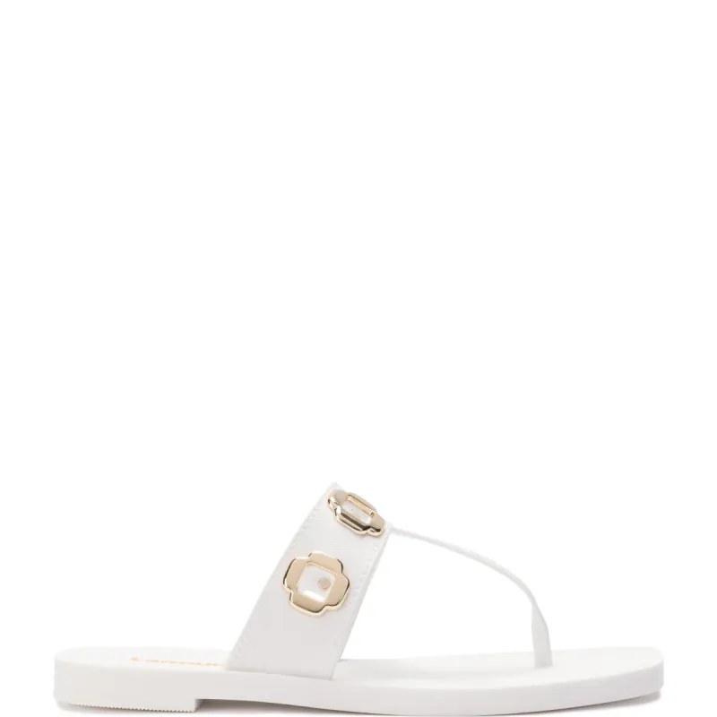 Milan S In White PVC sold by Larroude