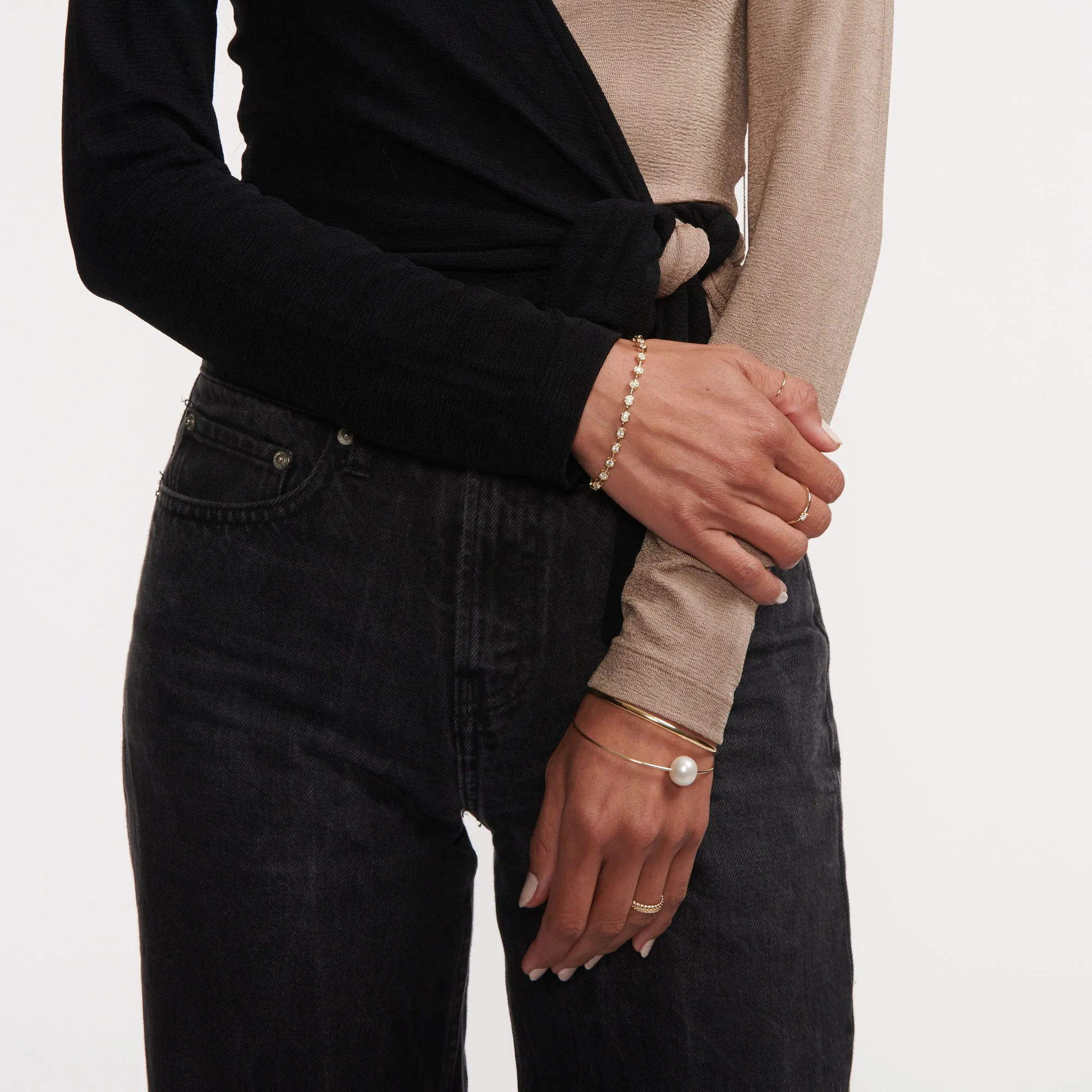 Diamond Hex Tennis Bracelet sold by Larroude product image thumbnail 4