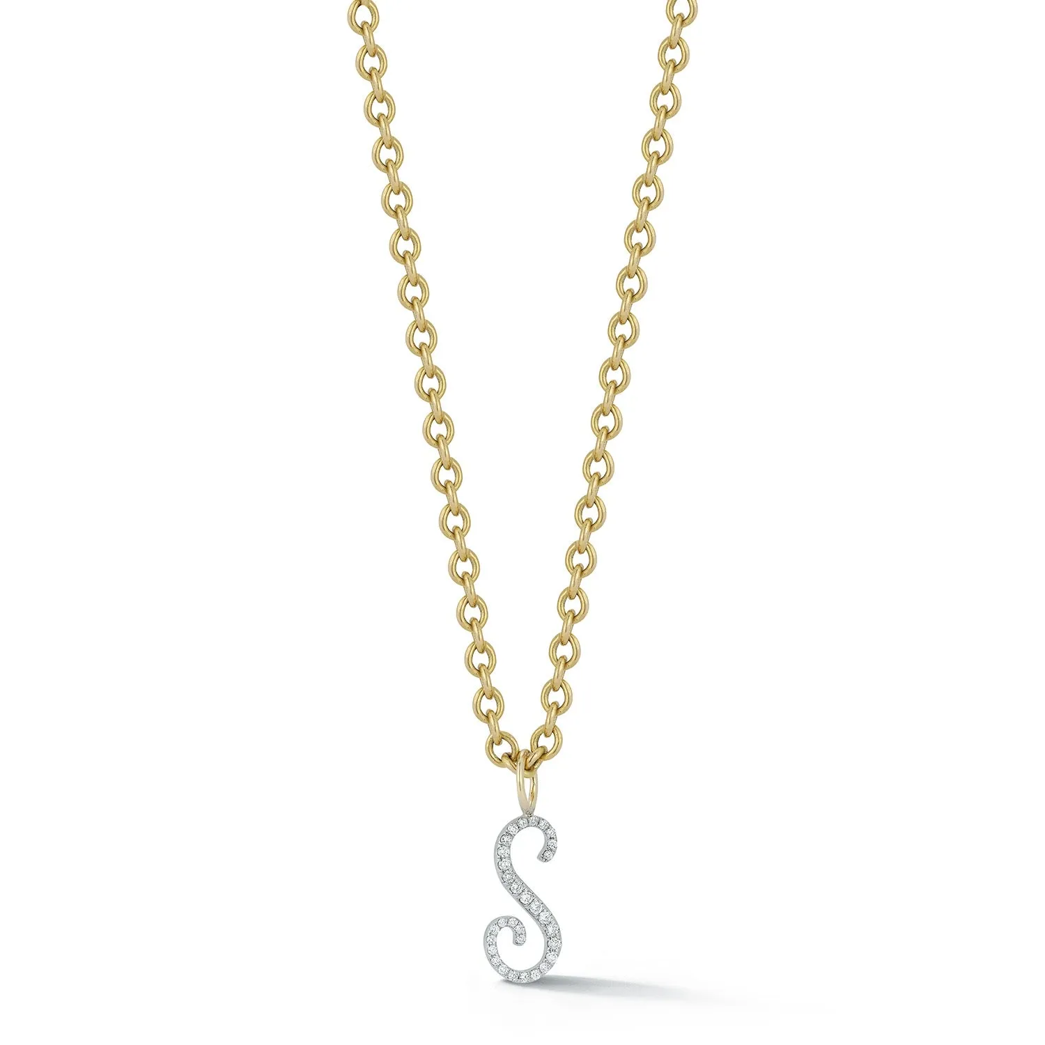 Diamond Script Initial Charm sold by Larroude product image thumbnail 4