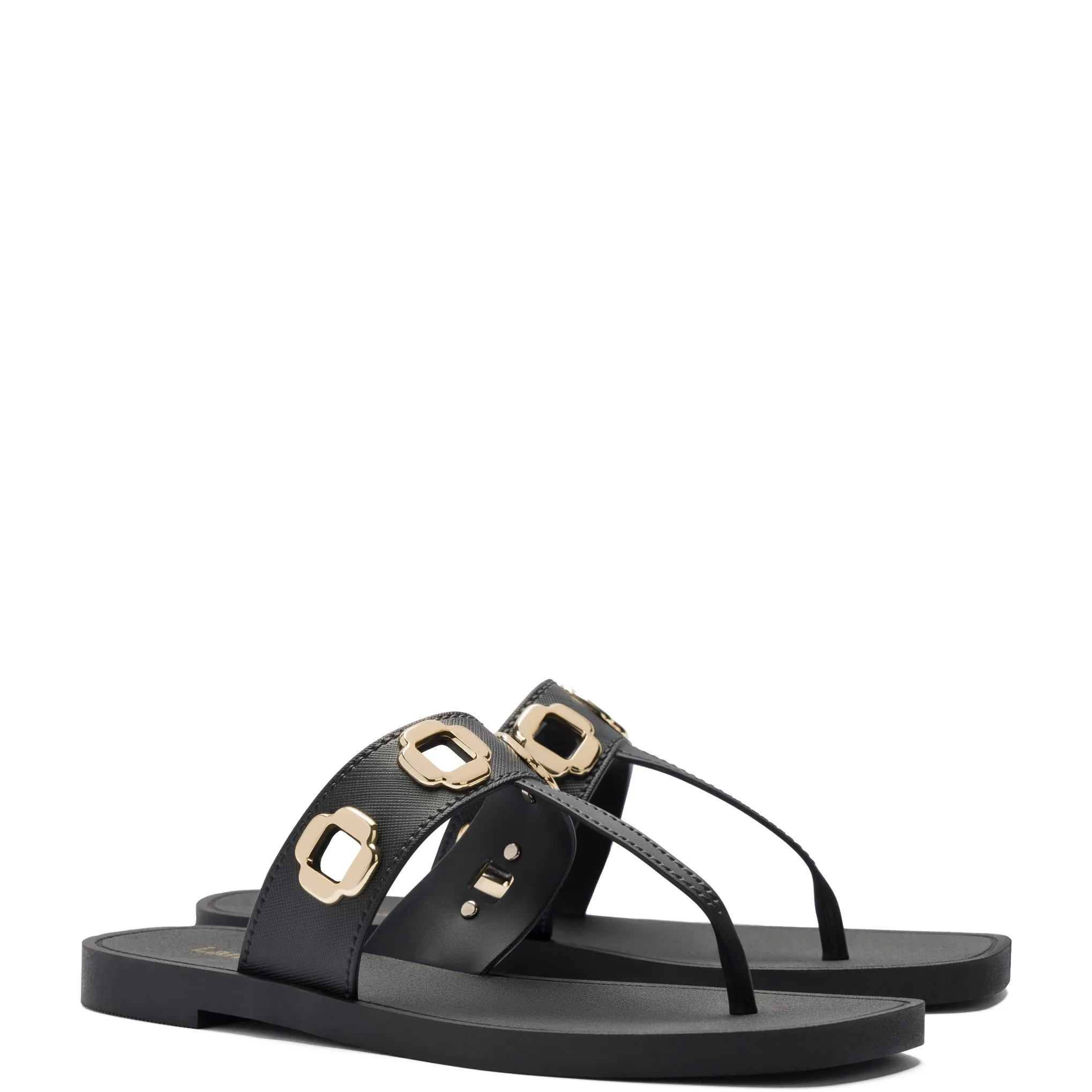 Milan S In Black PVC sold by Larroude product image thumbnail 2