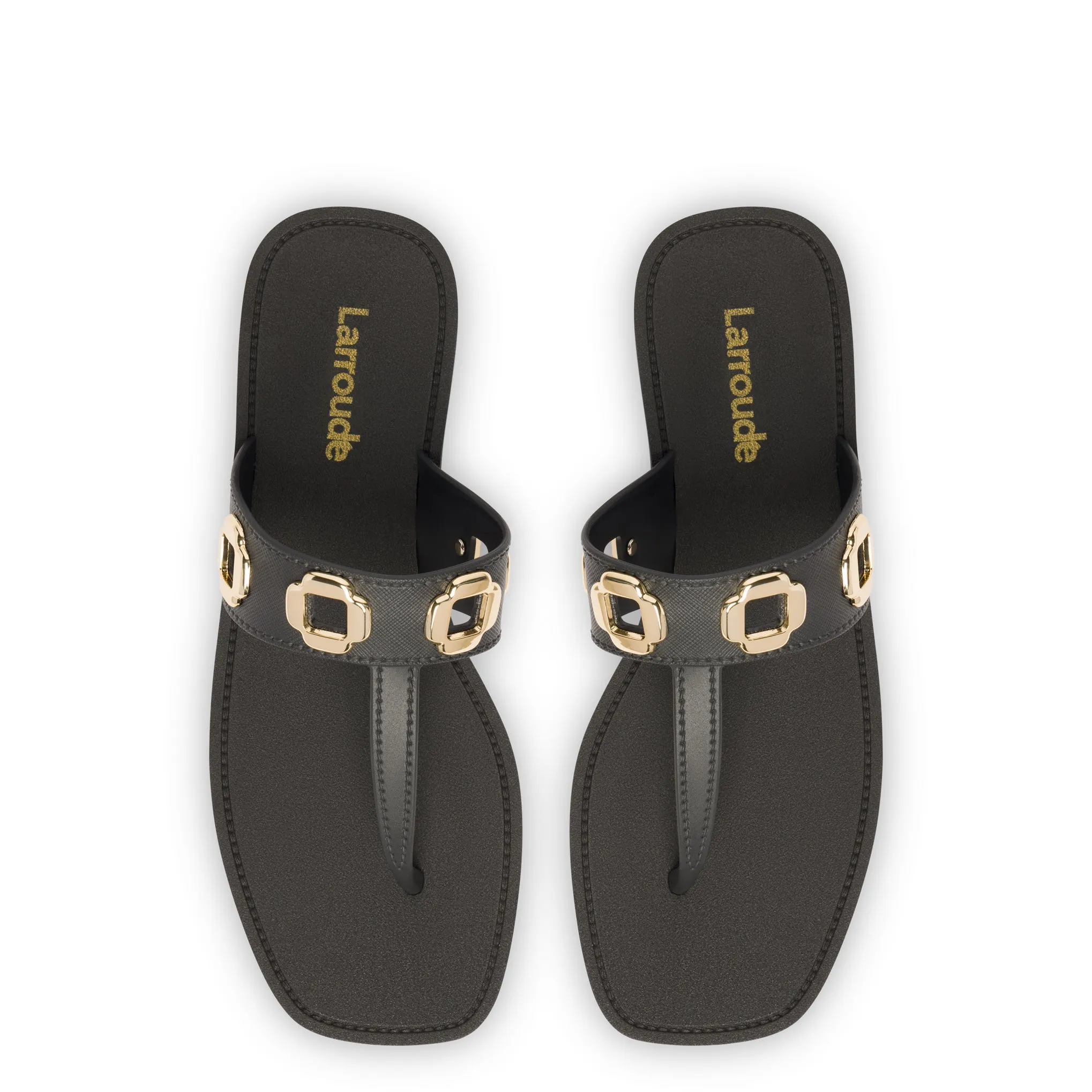 Milan S In Black PVC sold by Larroude product image thumbnail 3