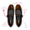 Blair Ballet Flat In Leopard Print Calf Hair sold by Larroude