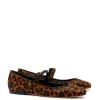 Blair Ballet Flat In Leopard Print Calf Hair sold by Larroude