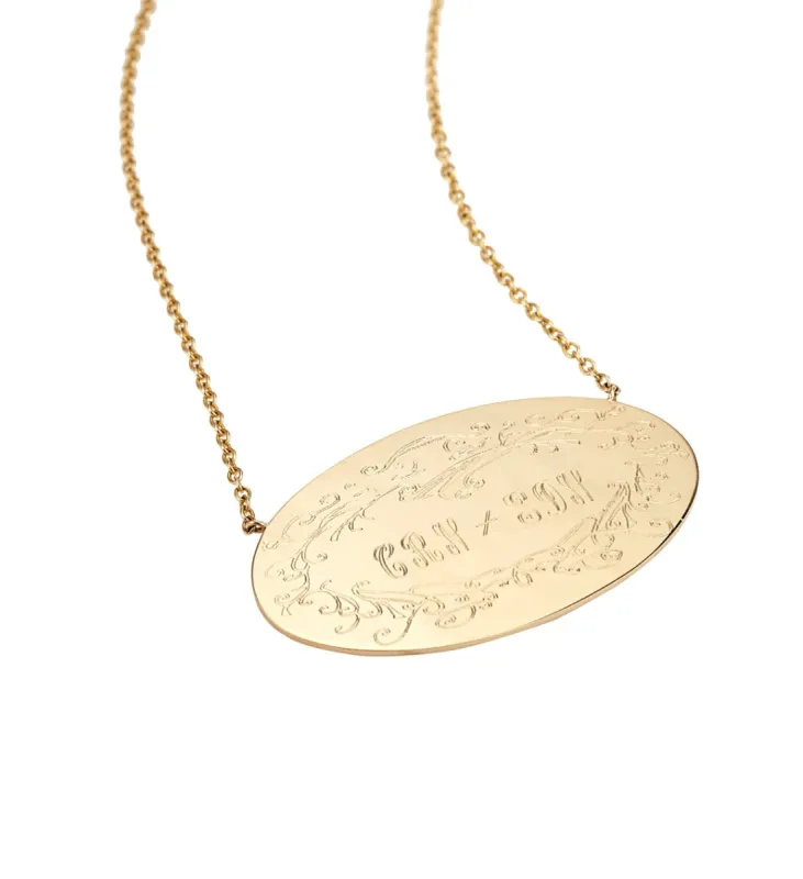 Statement Size Signature Pendant sold by Larroude