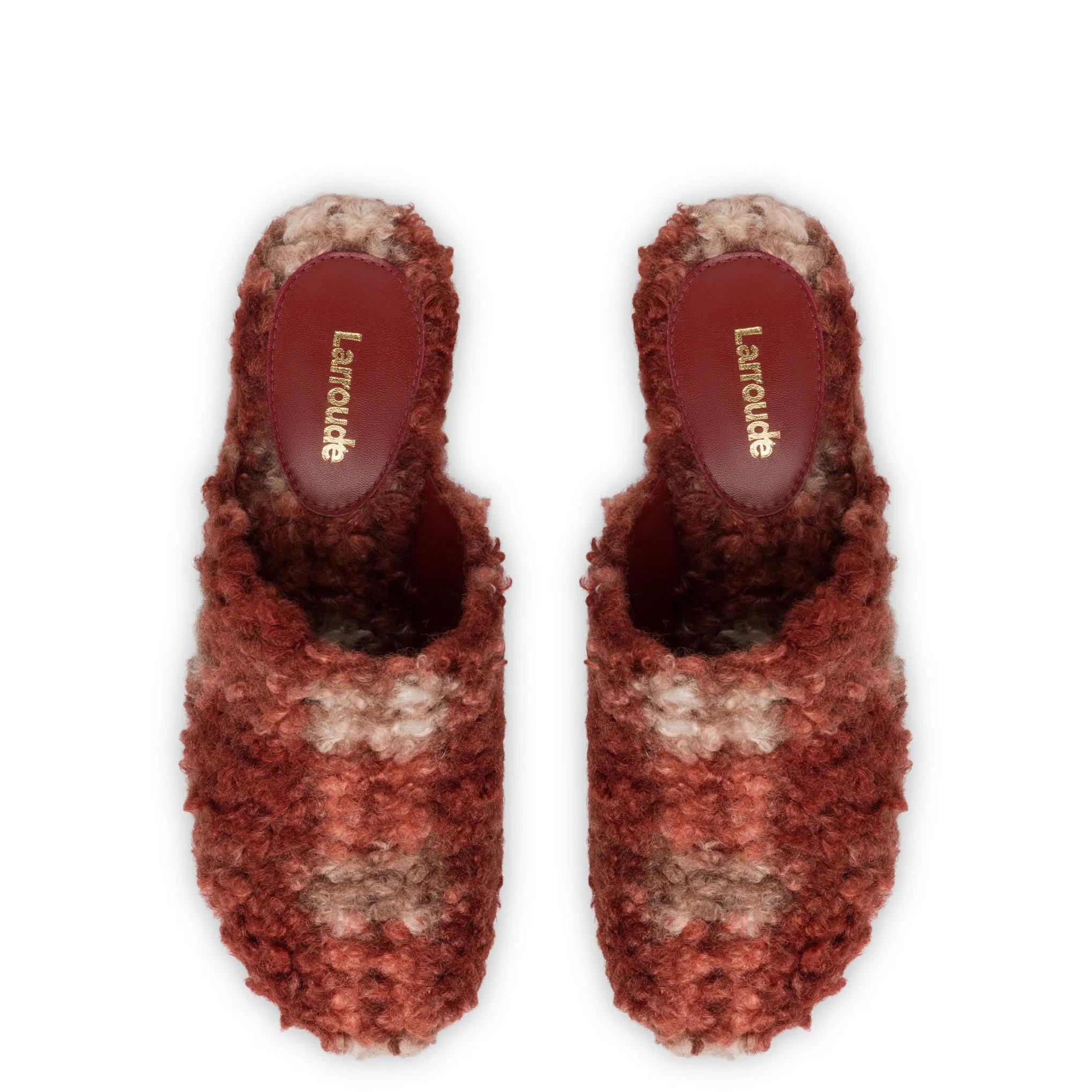 Miso Platform Clog In Berry Plaid Shearling sold by Larroude product image thumbnail 3