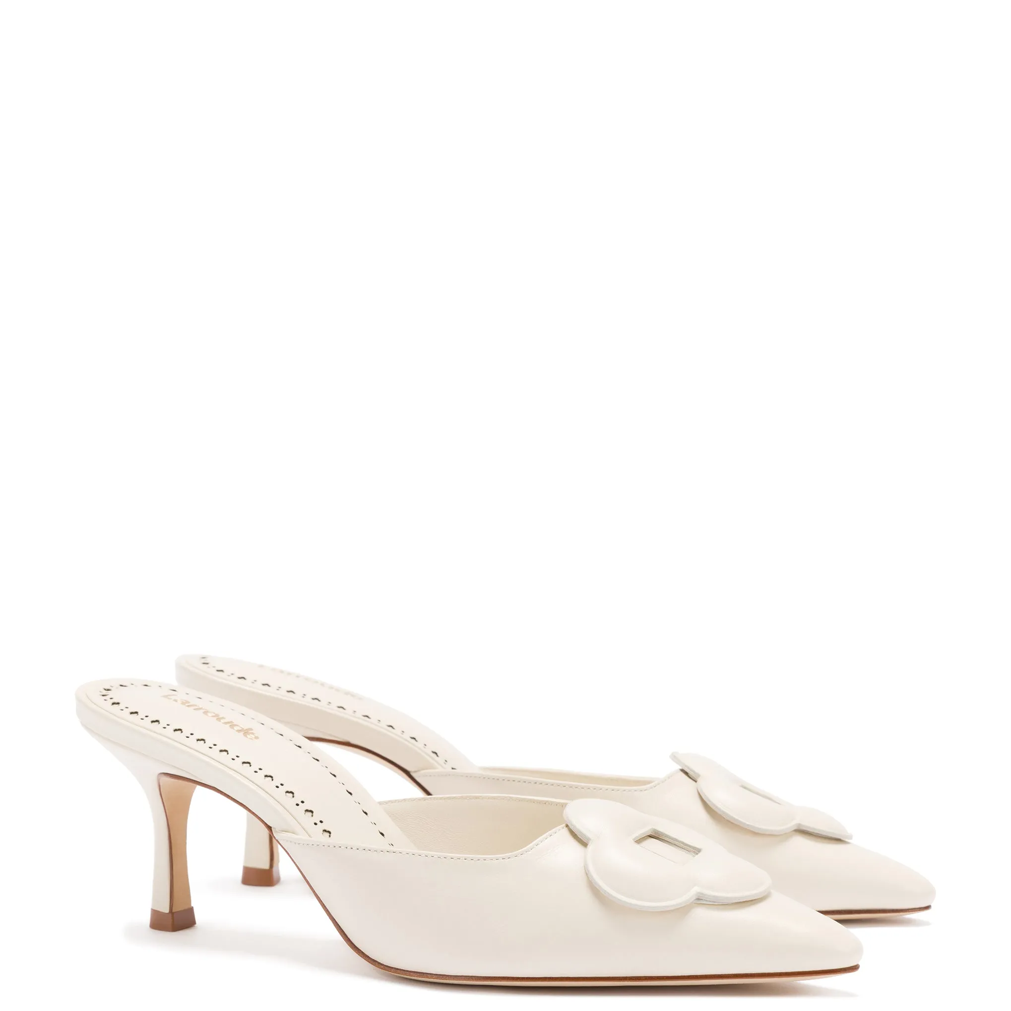 Flora Pump In Ivory Leather sold by Larroude product image thumbnail 2