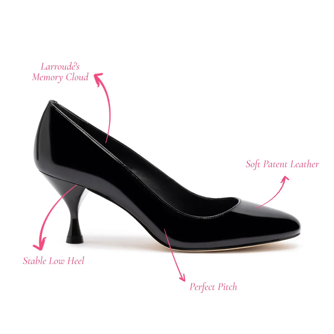 Michelle Lo Pump In Black Patent Leather sold by Larroude product image thumbnail 5