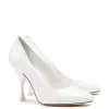 Michelle Pump In White Patent Leather sold by Larroude